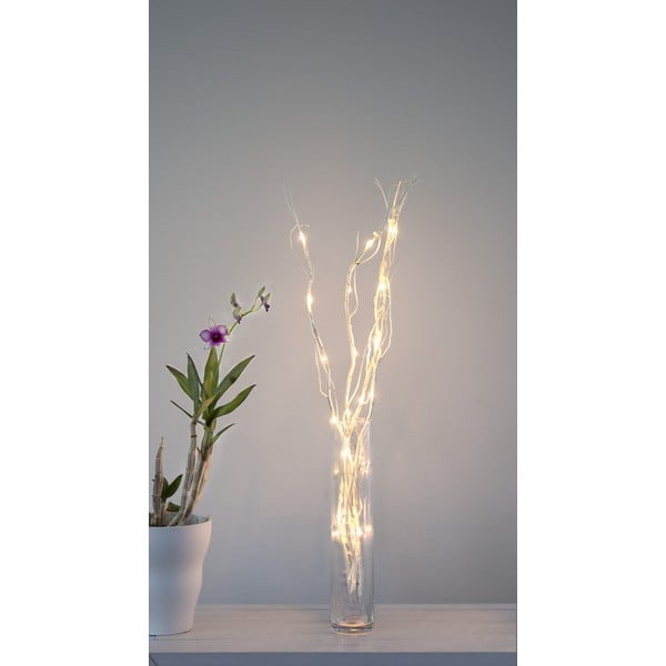 Biała dekoracja świetlna ø 8 cm Willow – Star Trading-image-3
