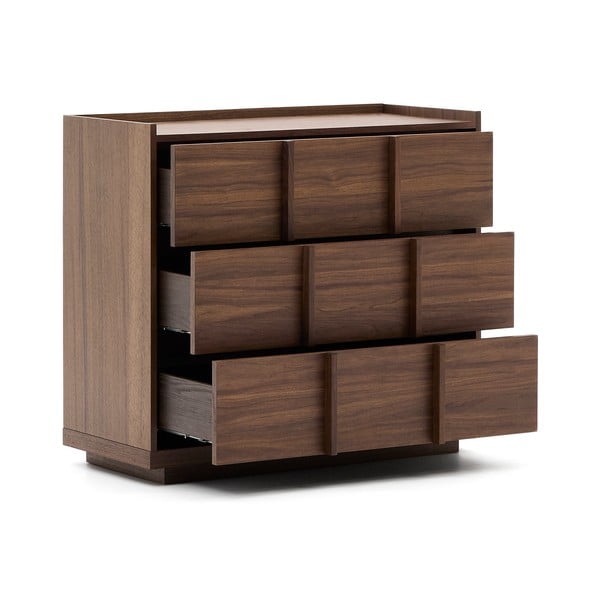 Brązowa komoda w dekorze orzecha 100x78x50 cm Onix – Kave Home-image-4