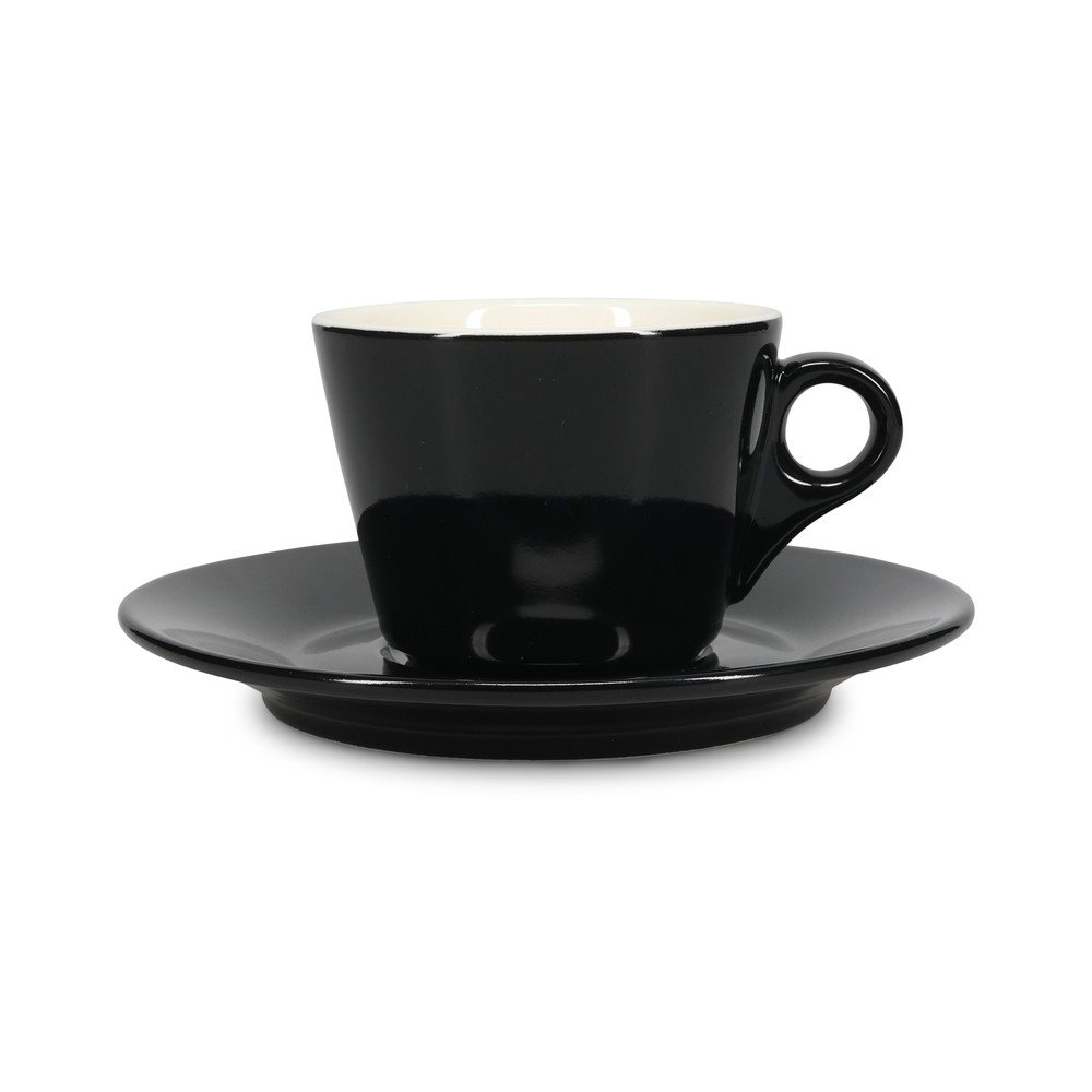 Czarna porcelanowa filiżanka do cappuccino 160 ml Barista – BonBistro (zdjęcie 3)