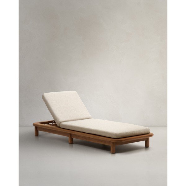 Biały drewniany leżak ogrodowy Turqueta – Kave Home-image-4