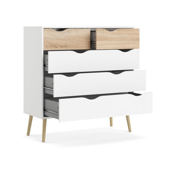 Biała komoda Tvilum Oslo, 99 x 101 cm-image-4