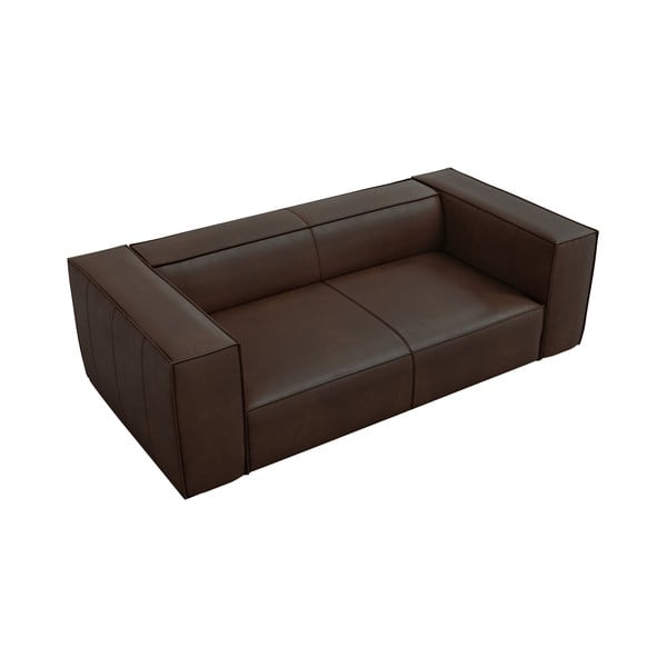 Ciemnobrązowa skórzana sofa 212 cm Madame – Windsor & Co Sofas-image-3
