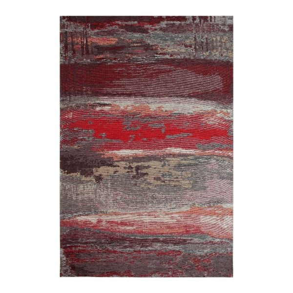 Chodnik Eco Rugs Red Abstract, 80x300 cm
