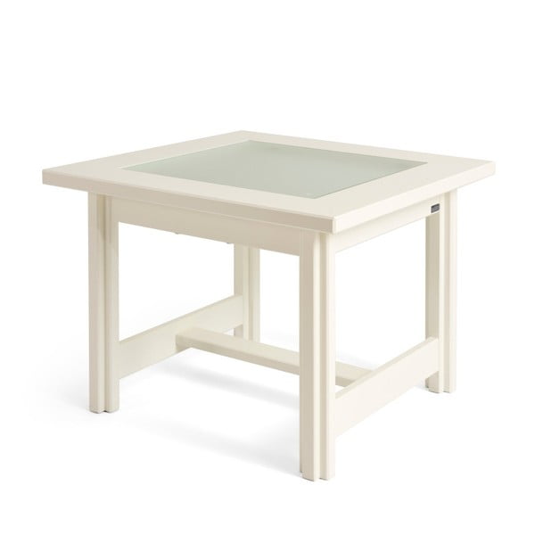 Biały stolik wykonany ręcznie z litej brzozy Kiteen Haiku