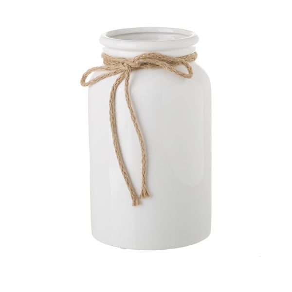 Biały wazon ceramiczny Unimasa Bowtie, ⌀ 15 cm