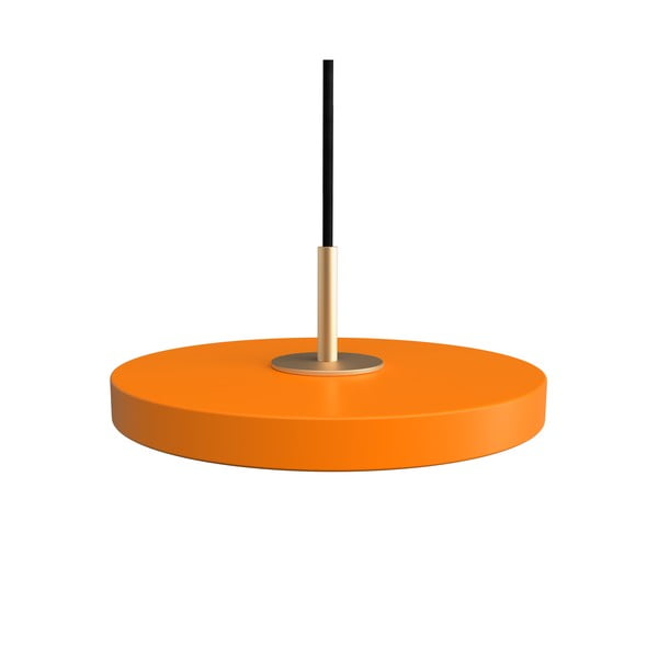 Pomarańczowa lampa wisząca LED z metalowym kloszem ø 15 cm Asteria Micro – UMAGE