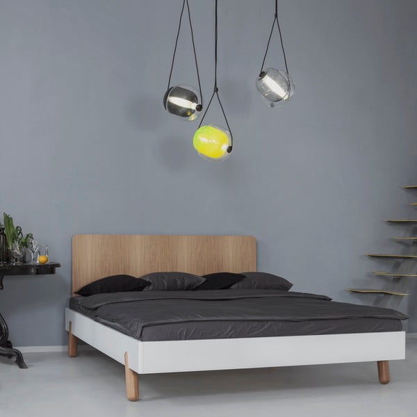 Łóżko Mamma z drewnianym zagłówkiem, 180x200 cm-image-4