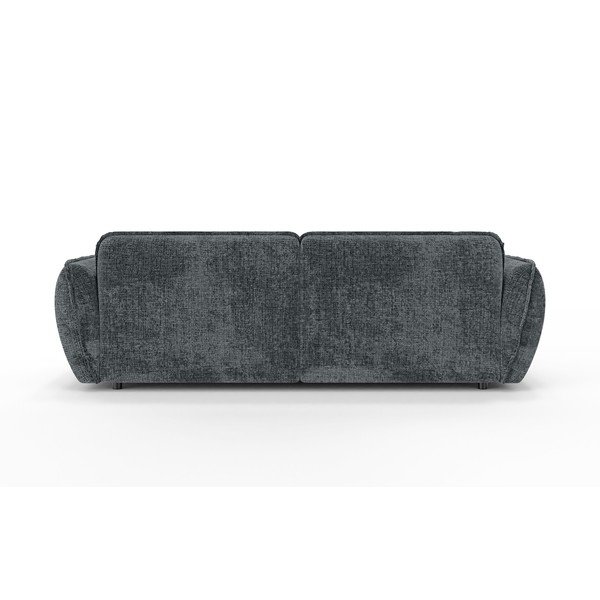 Ciemnoszary narożnik z tkaniny szenilowej (lewostronny/z szezlongiem) Nelia – Ropez-image-4