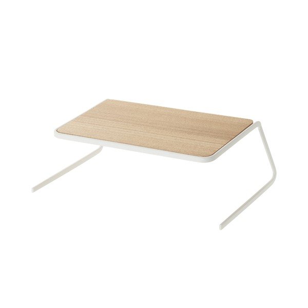 Biało-naturalna drewniana dodatkowa półka 19,5x19,5 cm Tosca – YAMAZAKI