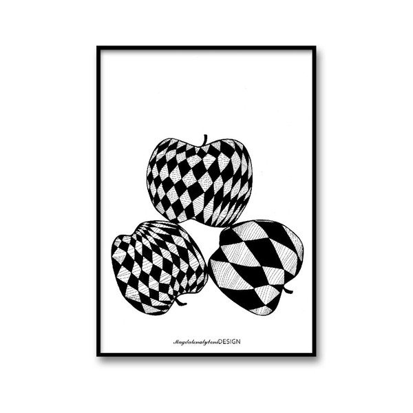Plakat autorski Cirkusapplen, A4