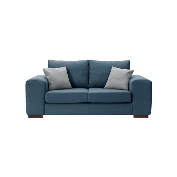 Niebieska sofa 2-osobowa Rodier Caban