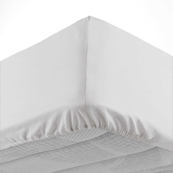 Białe bawełniane prześcieradło z gumką 180x200 cm Lina – douceur d'intérieur-image-3