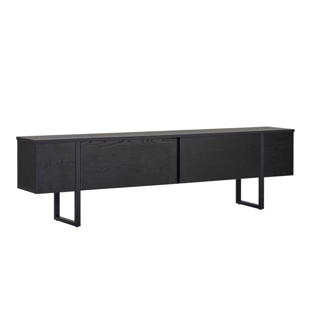 Czarna szafka pod TV 180x50x30 cm Onera – Kalune Design