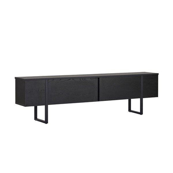 Czarna szafka pod TV 180x50x30 cm Onera – Kalune Design