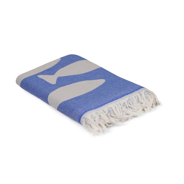 Niebieski ręcznik Balik, 180x100 cm