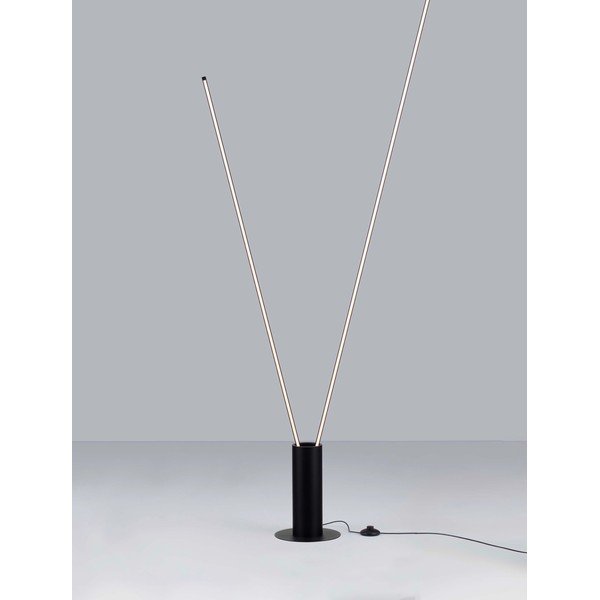 Metalowa lampa stojąca LED z elastyczną konstrukcją w kolorze matowej czerni (wysokość 181 cm) Kimolia – Nova Luce-image-4