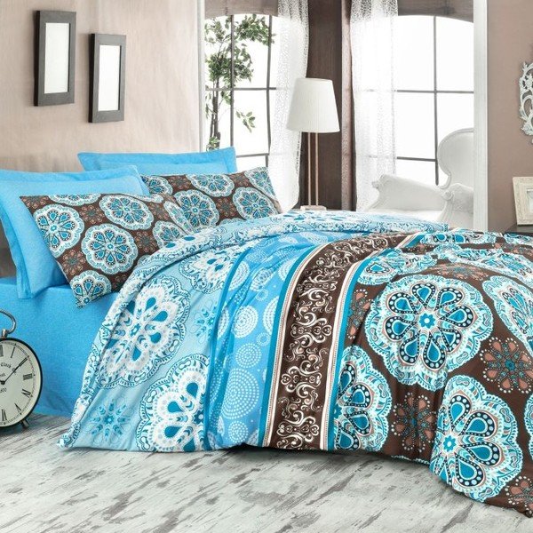 Komplet pościeli Classy V1 Blue, 200x220 cm