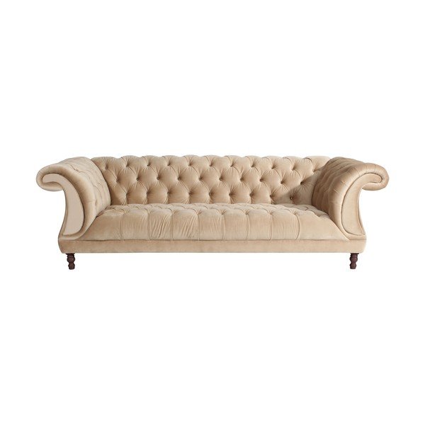 Beżowa sofa Max Winzer Ivette, 253 cm
