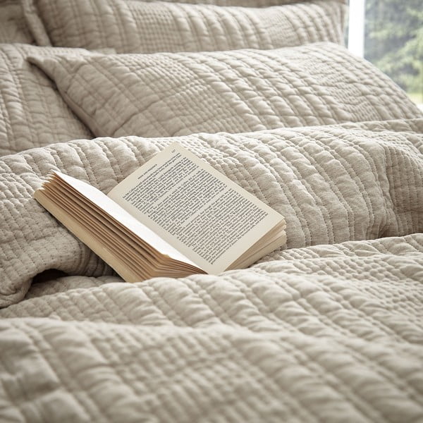 Beżowa pościel dwuosobowa 200x200 cm Tamba Stripe – Pineapple Elephant-image-3