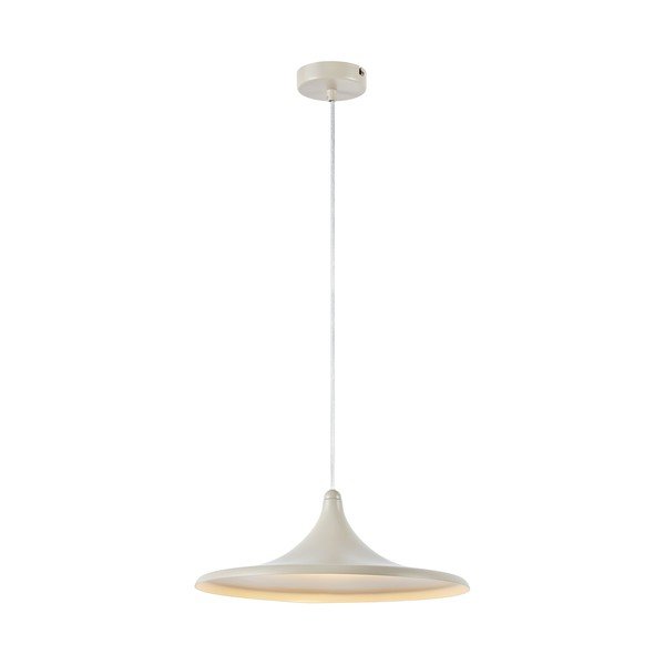 Beżowa metalowa lampa wisząca LED ze ściemniaczem ø37x13 cm Beam – Markslöjd