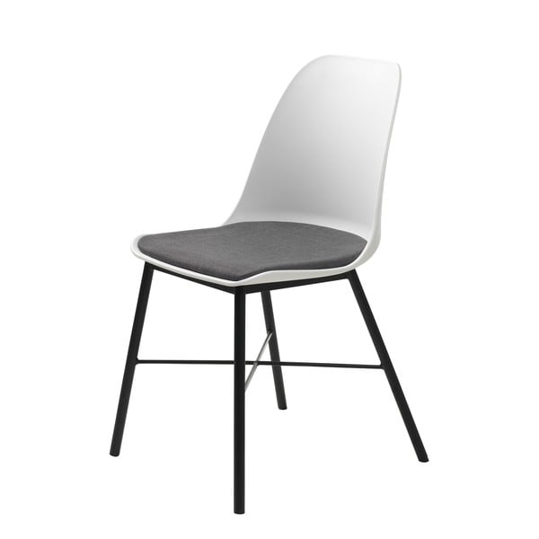 Zestaw 2 biało-szarych krzeseł Unique Furniture Whistler-image-1
