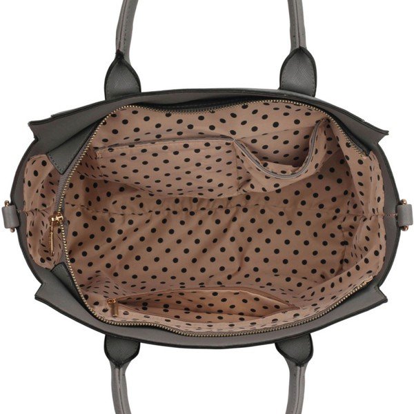 Torebka L&S Teri Grey & White-image-2