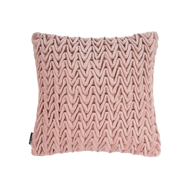 Różowa poduszka ZicZac Waves, 45x45 cm