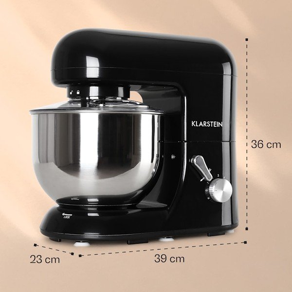 Czarny robot kuchenny Klarstein Bella-image-1