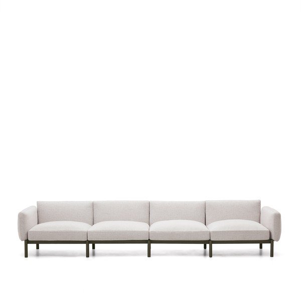 Jasnoszara modułowa sofa ogrodowa 370 cm Sorells – Kave Home