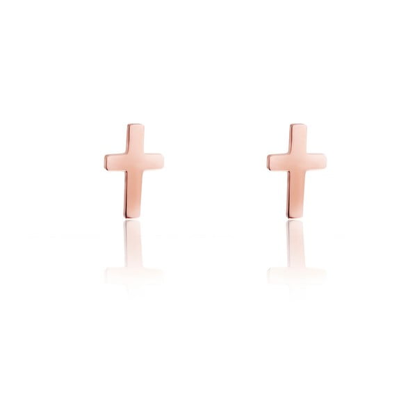 Damskie kolczyki ze stali nierdzewnej w kształcie krzyża Emily Westwood