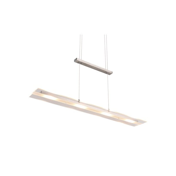 Szara lampa wisząca LED ze szklanym kloszem Milos – Reality-image-4