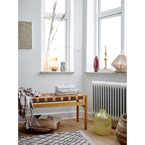 Żółty metalowy świecznik Bloomingville Indica, wys. 26 cm-image-1