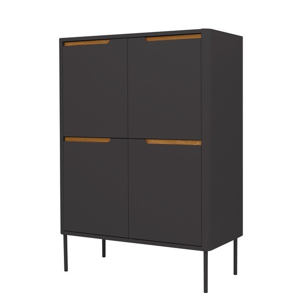 Czarna komoda Tenzo Switch, 90x128 cm-image-2