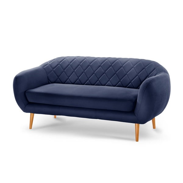 Granatowa sofa 3-osobowa Scandi by Stella Cadente Maison Diva