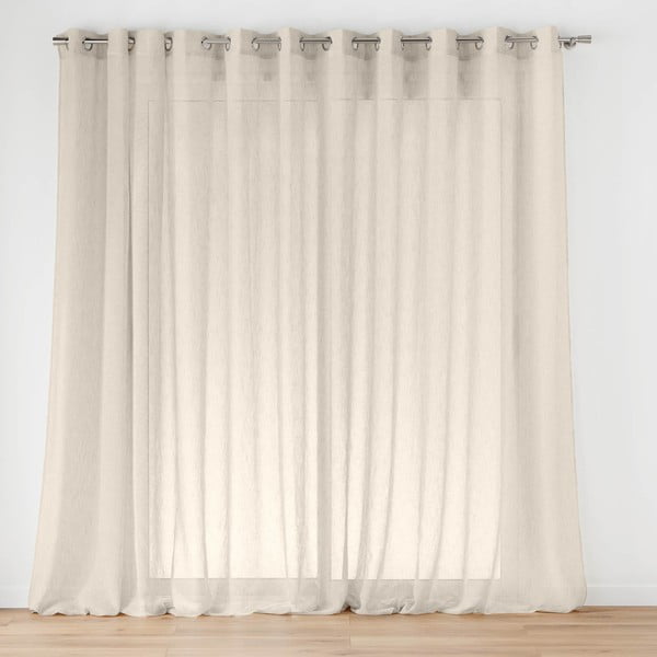 Firanka w naturalnym kolorze 400x240 cm Carlin – douceur d'intérieur
