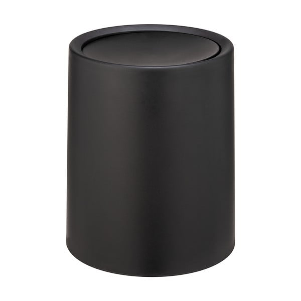 Czarny kosz na śmieci Wenko Atri, 6 l-image-1