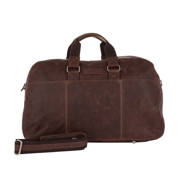 Męska torba podróżna Vintage Overnight Brown