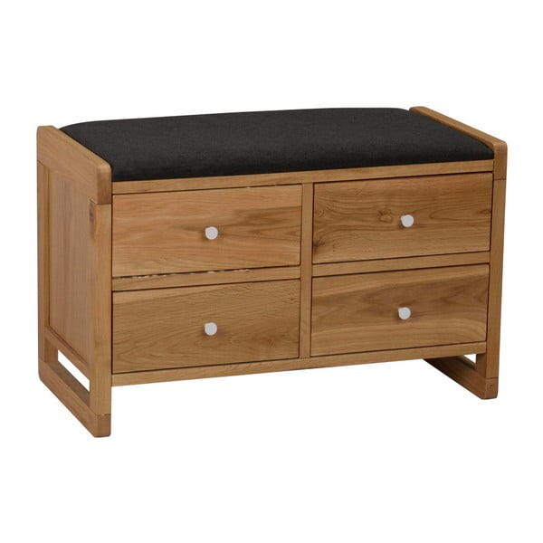 Dębowa szafka na buty z 4 szufladami Rowico Metro-image-3