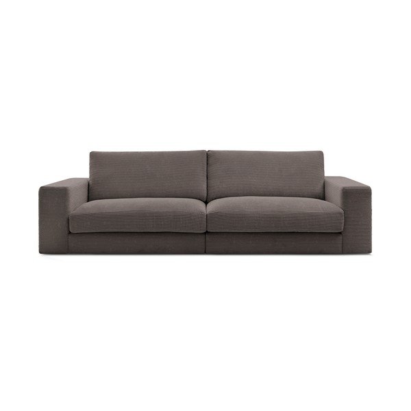 Szarobrązowa sztruksowa sofa 274 cm Leonard – Bobochic Paris