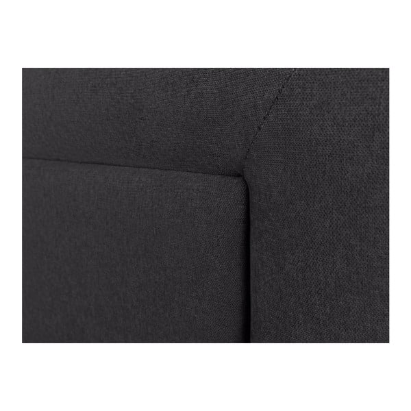 Ciemnoszary zagłówek łóżka Mazzini Sofas Ancona, 200x120 cm-image-2