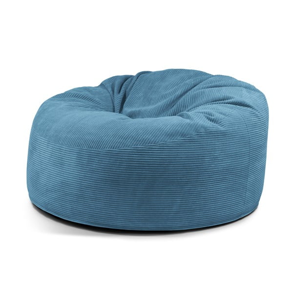 Niebieski sztruksowy worek do siedzenia Om 135 – SLOWDOWN