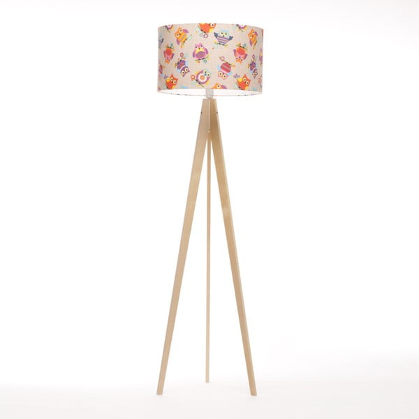 Wielobarwna lampa stojąca 4room Artist, brzoza, 150 cm