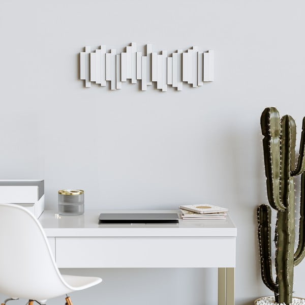 Biały plastikowy wieszak ścienny Sticks – Umbra-image-1