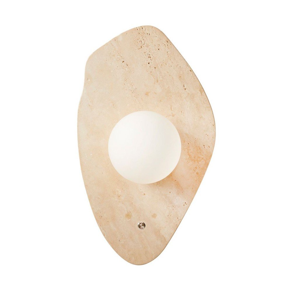 Beżowy kamienny kinkiet ø 10 cm Hilde – Opviq lights