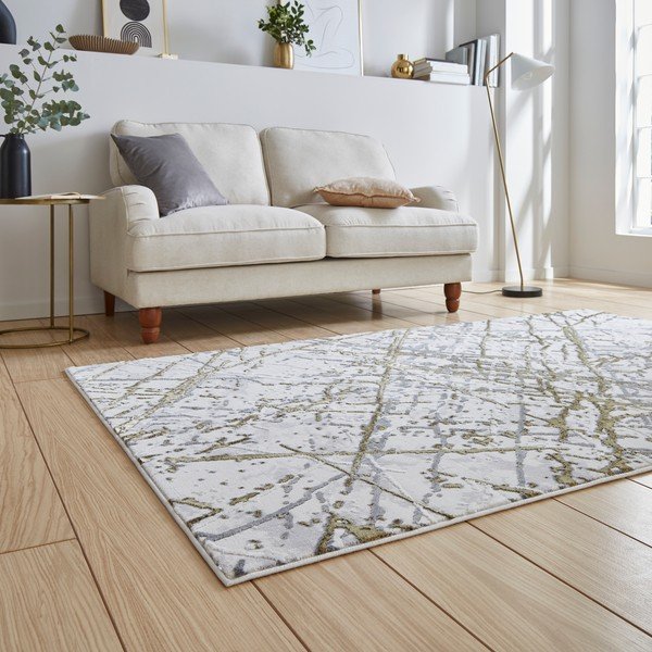 Dywan w jasnoszaro-złotym kolorze 80x150 cm Artemis – Think Rugs-image-2