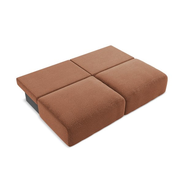 Ceglasta rozkładana/ze schowkiem sofa 216 cm Kalena – Makamii-image-4