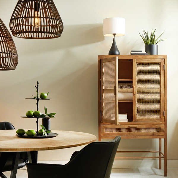 Brązowa komoda z drewna mango 90x160 cm Nipas – Light & Living-image-1