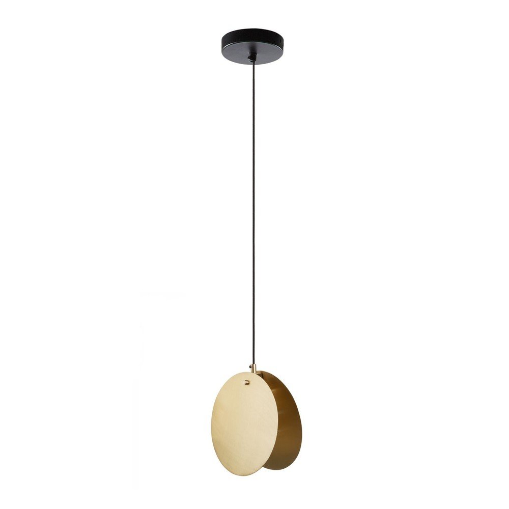 Lampa wisząca w kolorze złota z metalowym kloszem Monica – Kave Home