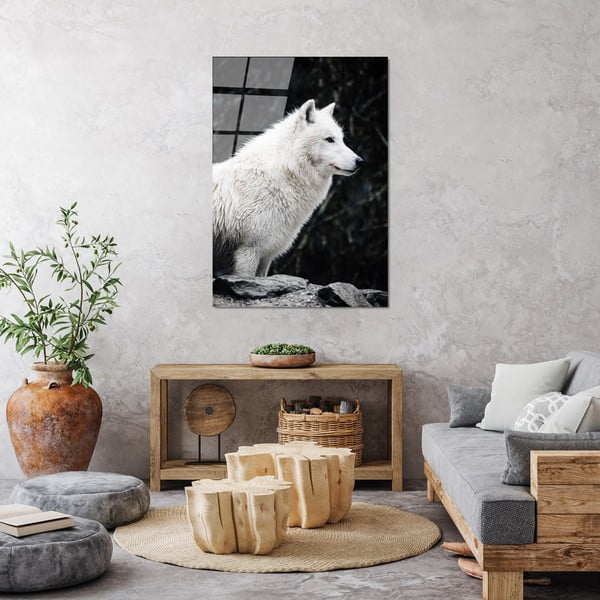 Szklany obraz 70x100 cm White Wolf – Wallity-image-3