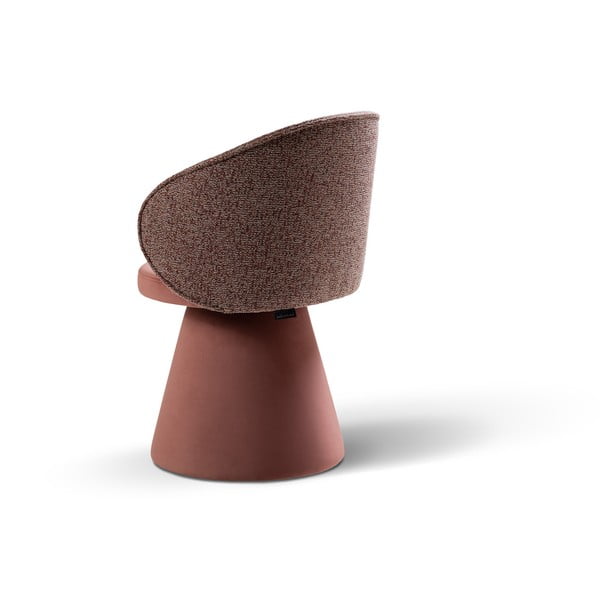 Różowy aksamitny fotel Inez – Micadoni -image-4